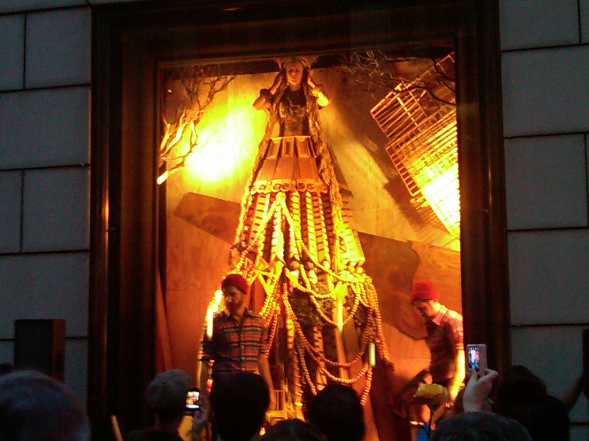 Another window at Bergdorf Goodman, Fashion's Night Out 2011